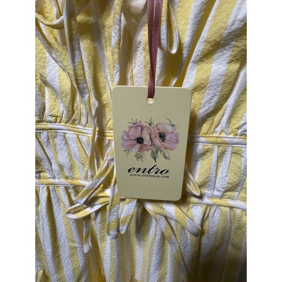 Entro Size S NWT Lemon Yellow Mini  Sundress - Picture 8 of 15